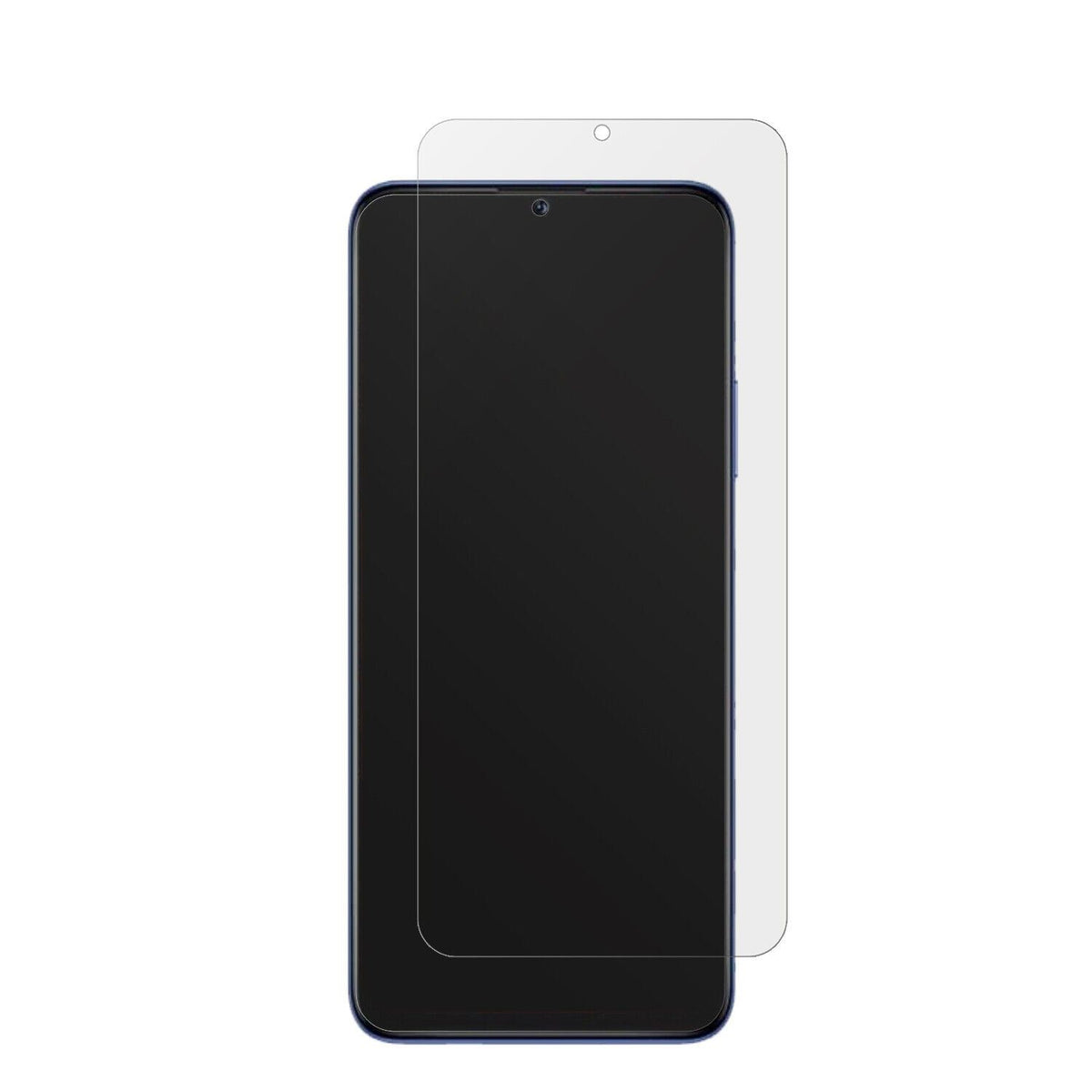 Wiko10 mit aufgebrachter dipos Displayschutzfolie, die lästige Fingerabdrücke minimiert