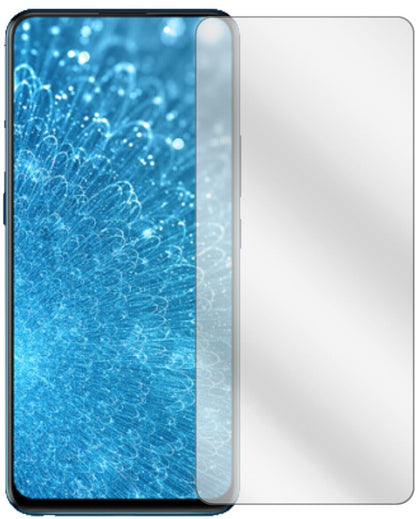 Klare Displayschutzfolie von dipos passend für Vivo V15, präziser Zuschnitt und blasenfrei montiert