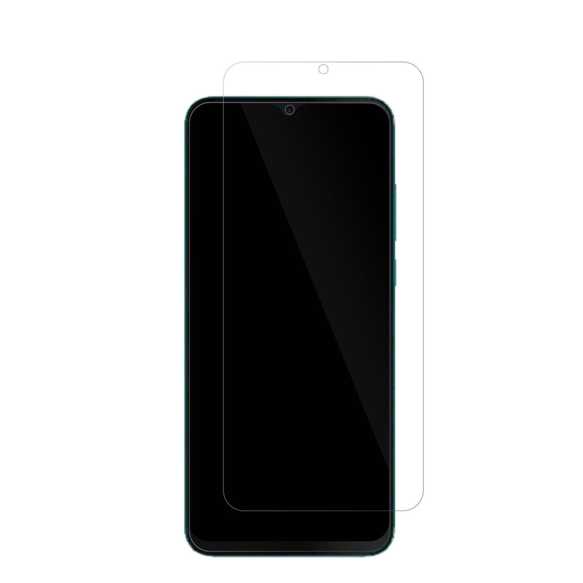 MicromaxIn 2b mit aufgebrachter dipos Displayschutzfolie, glasklare Darstellung ohne Einschränkungen