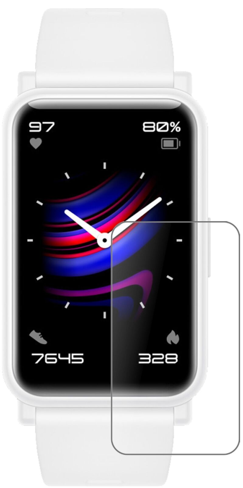 1x 9H Schutzfolie matt für Honor Watch ES Panzerfolie