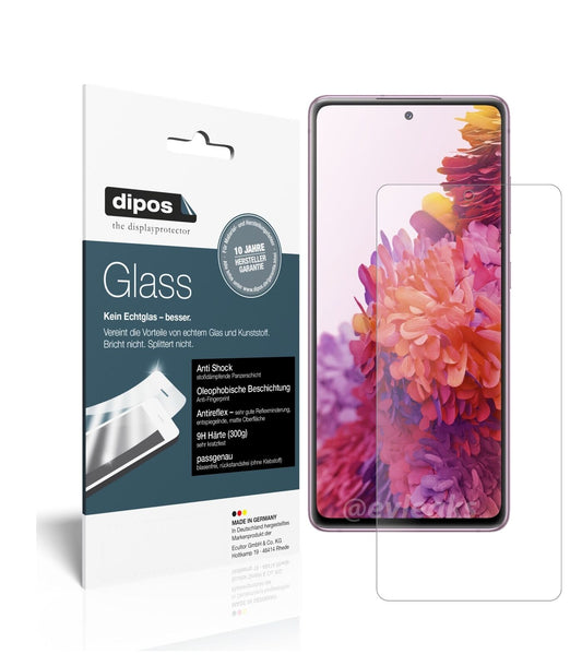 Matte Displayschutzfolie von dipos passend für Samsung Galaxy S20 FE, 9H kratzfest und blasenfrei montiert