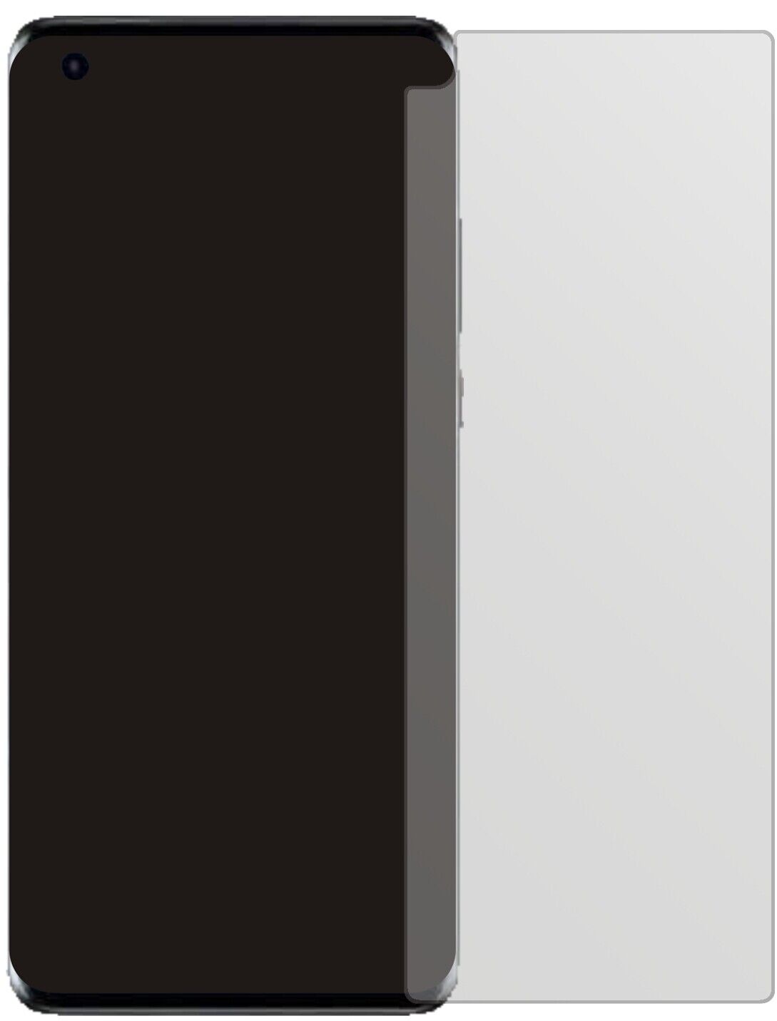 HuaweiMate 40E 5G mit aufgebrachter dipos Displayschutzfolie, die lästige Fingerabdrücke minimiert