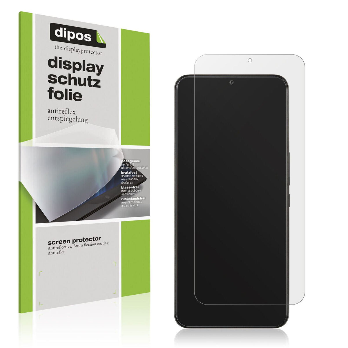 Matte Displayschutzfolie von dipos passend für TCL 40R, präziser Zuschnitt und blasenfrei montiert