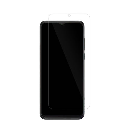 SHARPAquos V6 Plus mit aufgebrachter dipos Displayschutzfolie, glasklare Darstellung ohne Einschränkungen