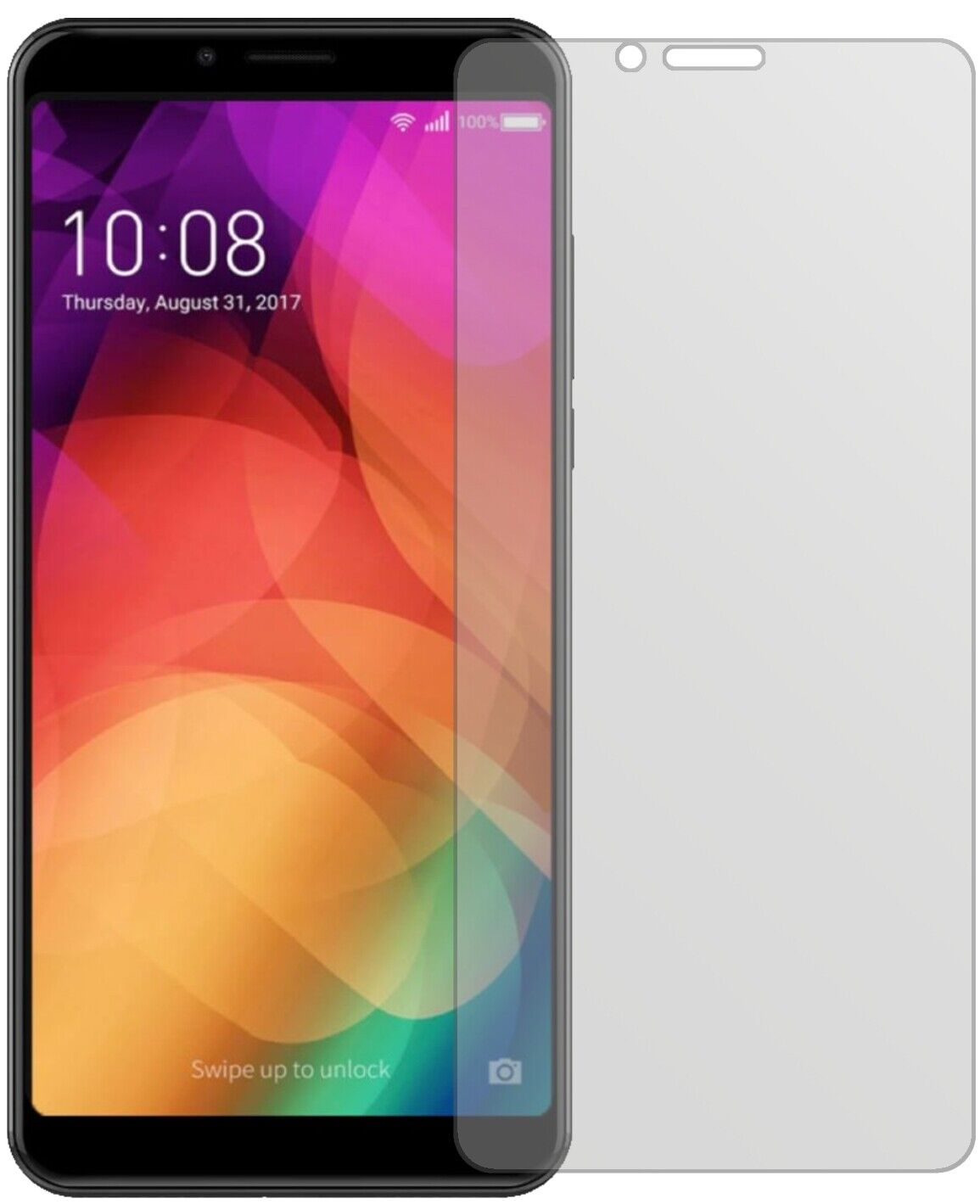 Matte Displayschutzfolie von dipos passend für Coolpad Note 8, präziser Zuschnitt und blasenfrei montiert