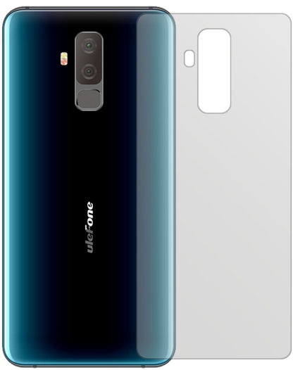 Matte Displayschutzfolie von dipos passend für Ulefone T2 Rückseite, präziser Zuschnitt und blasenfrei montiert