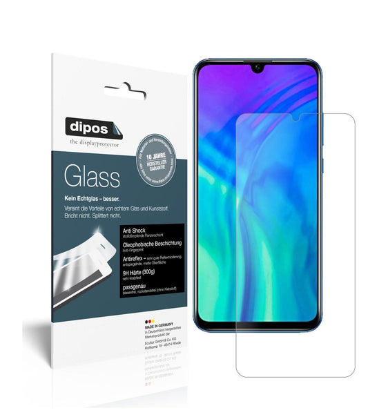 Honor20 lite mit aufgebrachter dipos Panzerfolie, die lästige Fingerabdrücke minimiert