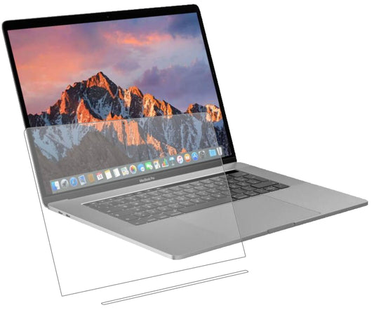 Matte Displayschutzfolie von dipos passend für Apple MacBook Pro 13 Zoll (2019) Touchbar, 9H kratzfest und blasenfrei montiert