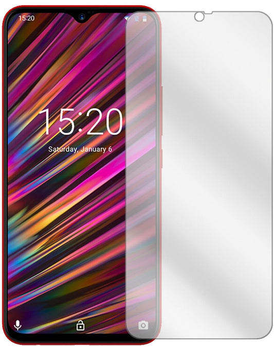 Klare Displayschutzfolie von dipos passend für Umidigi F1 Play, präziser Zuschnitt und blasenfrei montiert