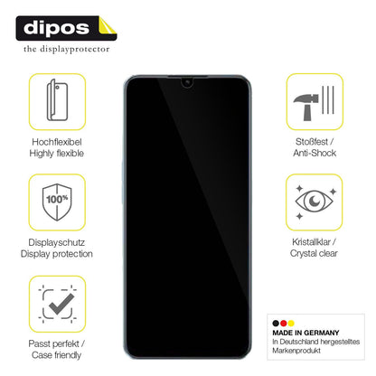 1x 3D Full Cover Schutzfolie für OPPO A58x