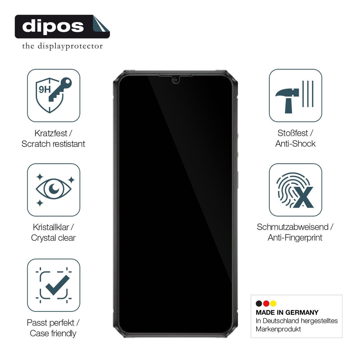 1x 9H Schutzfolie für Philips Xenium S705 Panzerfolie