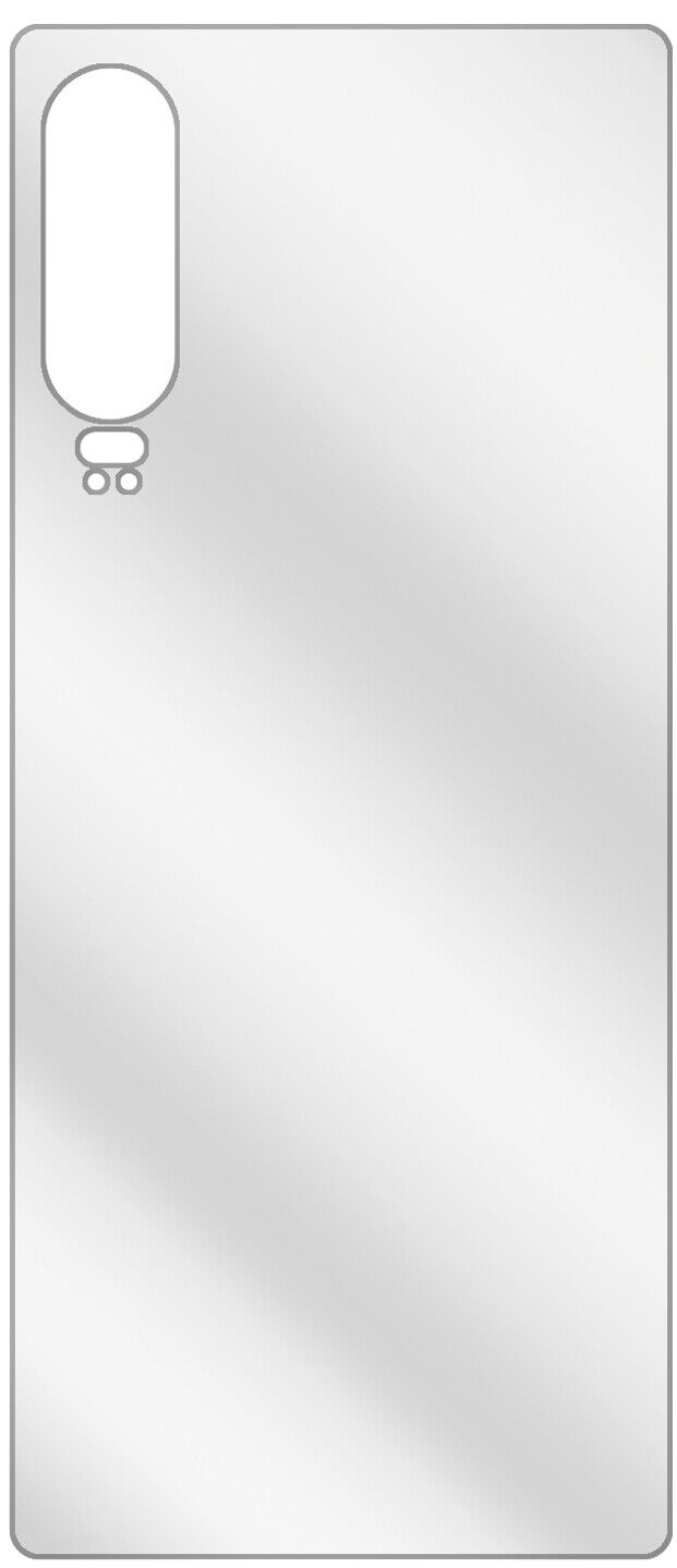 dipos Displayschutz für Huawei P30 Rückseite, transparente Oberfläche, geringe Dicke und perfekte Passform
