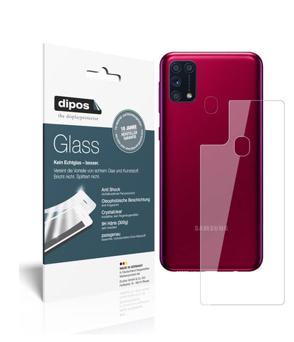1x 9H Schutzfolie für Samsung Galaxy M31s Rückseite Panzerfolie