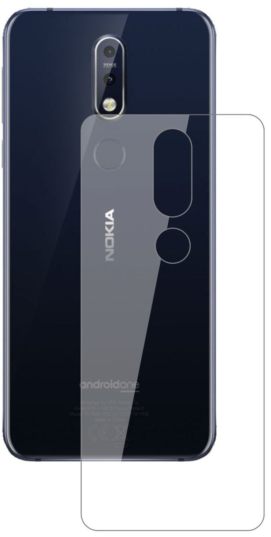1x 9H Schutzfolie für Nokia 7.1 Rückseite Panzerfolie