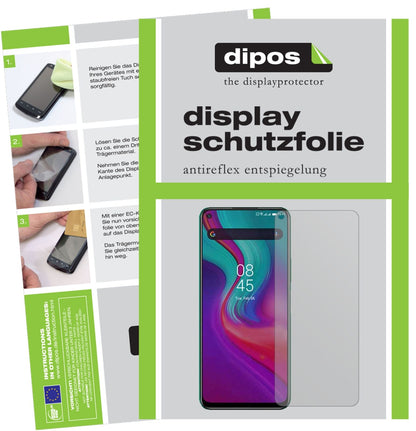 Matte Displayschutzfolie von dipos passend für Infinix Note 7, präziser Zuschnitt und blasenfrei montiert