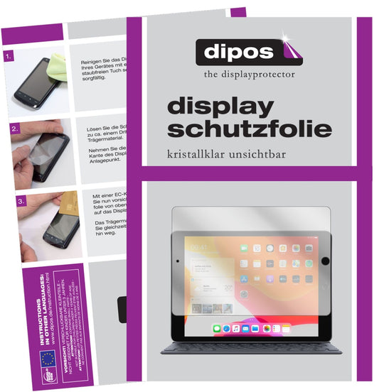 1x Schutzfolie klar für Apple iPad 10.2 Zoll (2020) Display-Schutzfolie