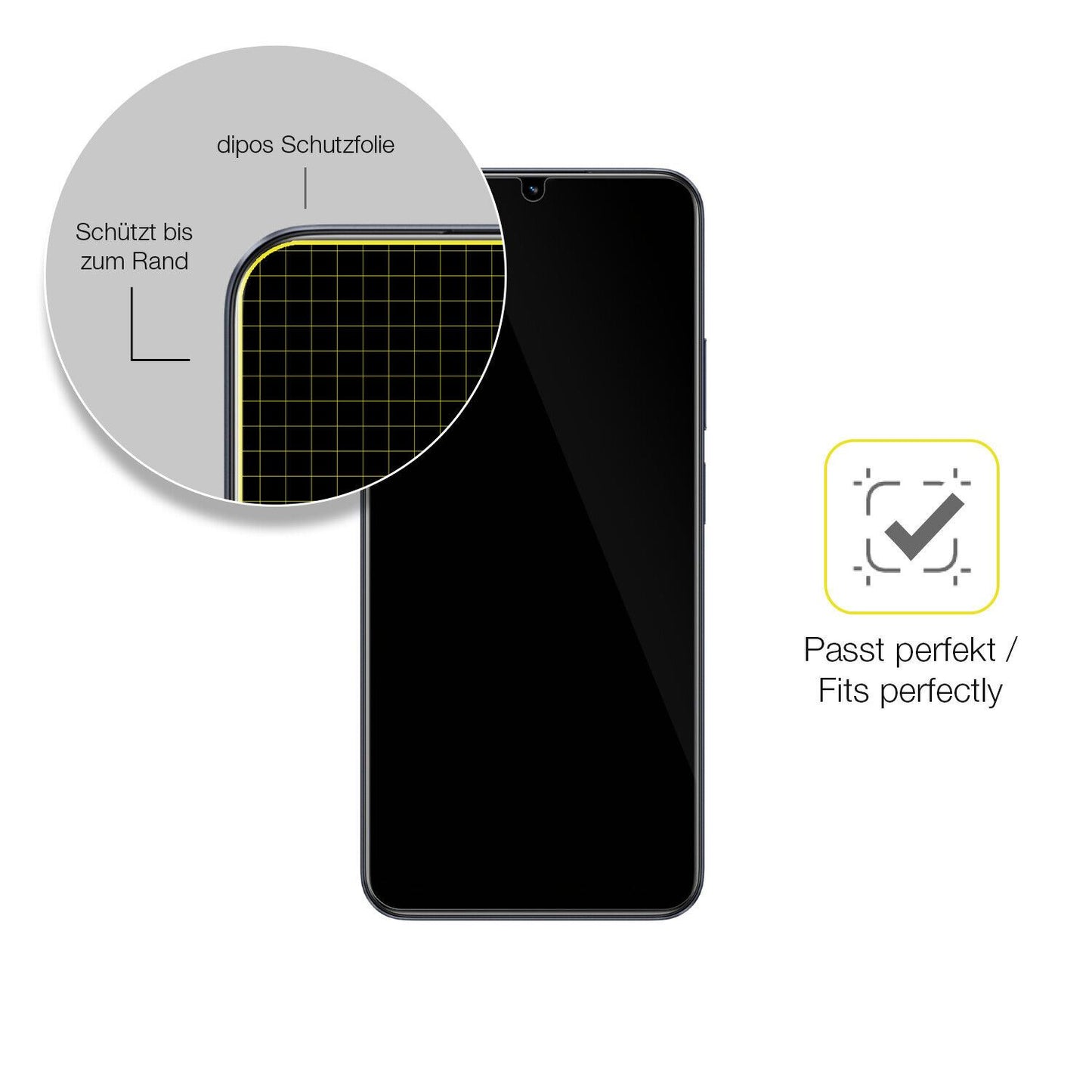 1x 3D Full Cover Schutzfolie für Realme C33