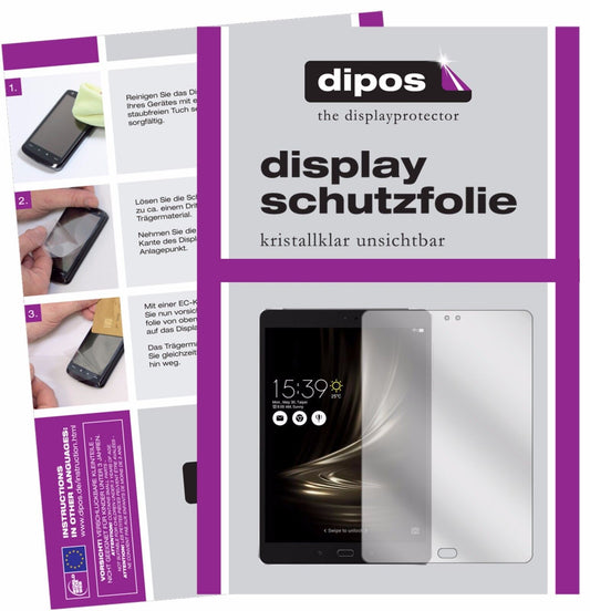 2x Schutzfolie klar für Asus ZenPad 3S 10 LTE (2017 / Z500KL) Display-Schutzfolie