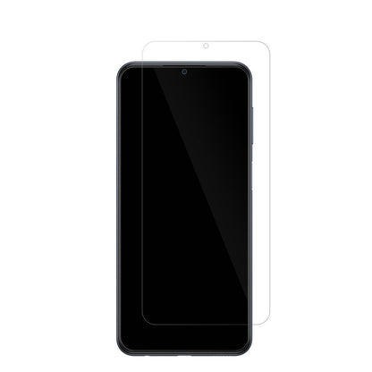 SamsungGalaxy M33 mit aufgebrachter dipos Displayschutzfolie, glasklare Darstellung ohne Einschränkungen