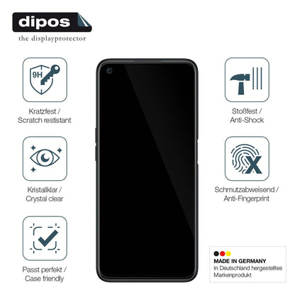 1x 9H Schutzfolie für OPPO A76 Panzerfolie