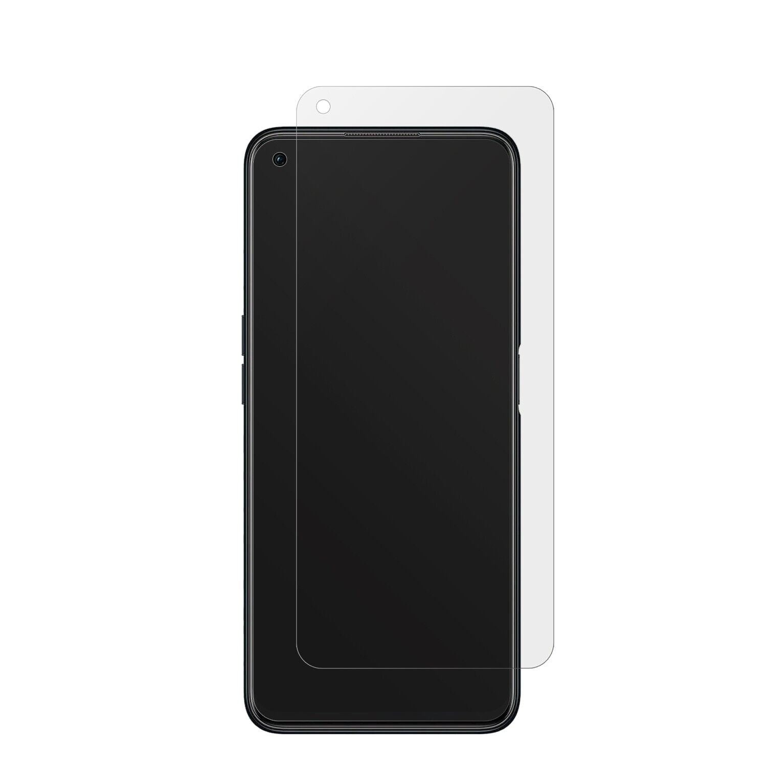 OPPOA76 mit aufgebrachter dipos Displayschutzfolie, die lästige Fingerabdrücke minimiert