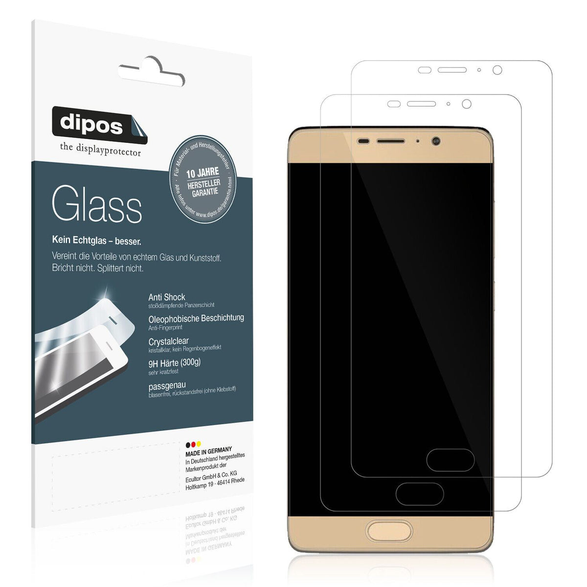 1x 9H Schutzfolie für Panasonic Eluga A3 Pro Panzerfolie