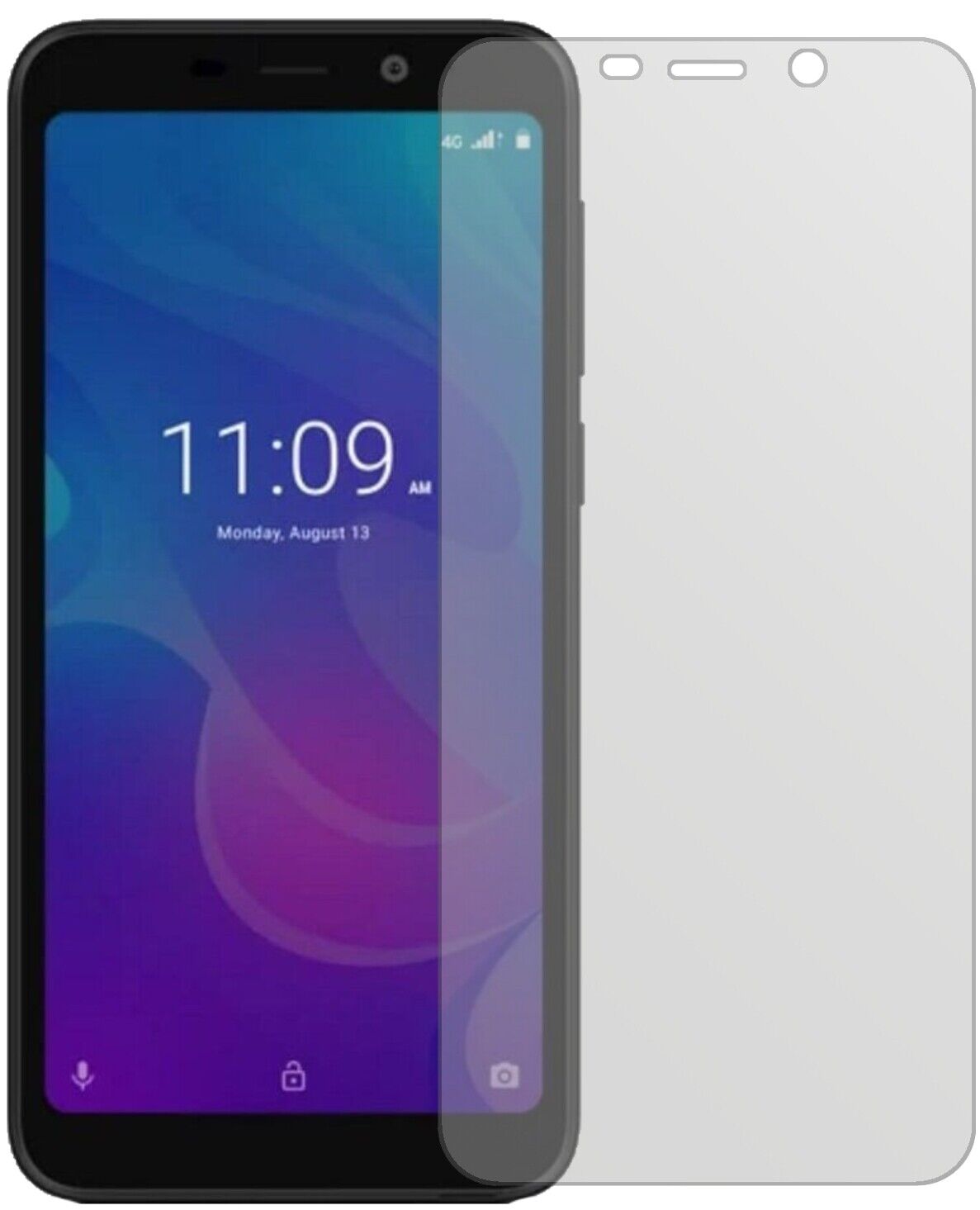 Matte Displayschutzfolie von dipos passend für Meizu C9 Pro, präziser Zuschnitt und blasenfrei montiert