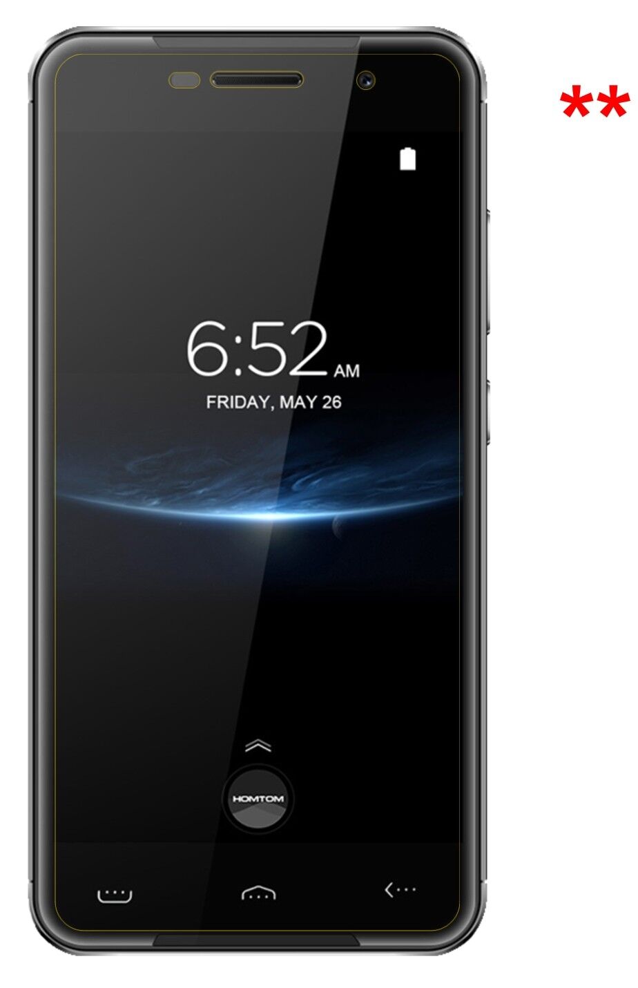 Privatsphäre-Schutz durch Sichtschutz-Folie passend zugeschnitten für HOMTOM HT37 Pro