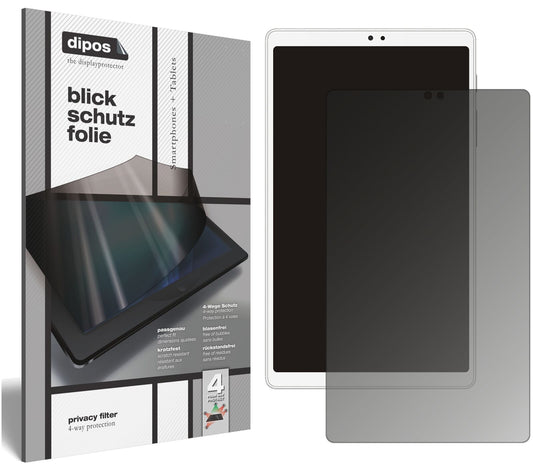 Blickschutzfolie von dipos passend für Samsung Galaxy Tab A7 Lite LTE, präziser Zuschnitt und blasenfrei montiert