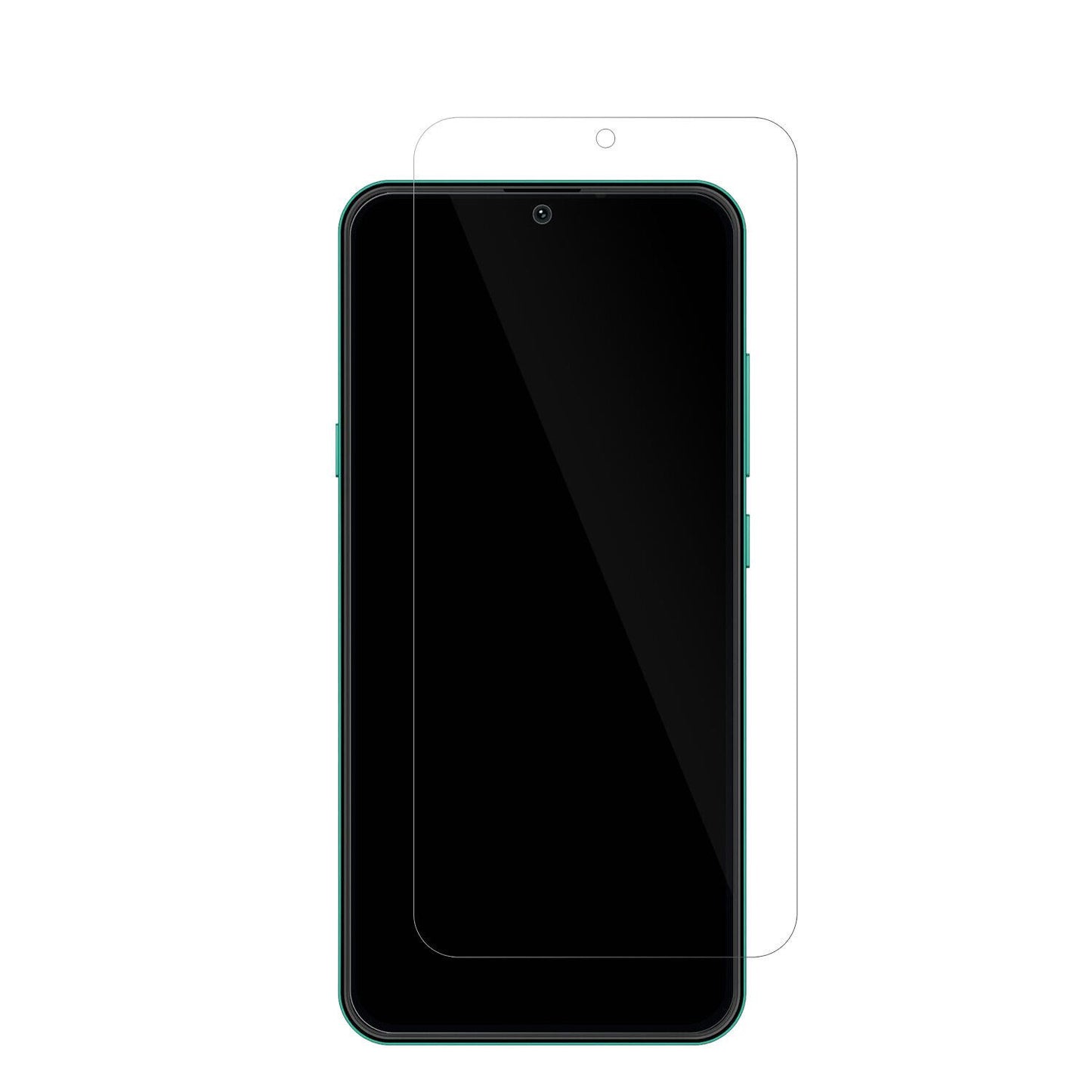 HisenseInfinity E40 Lite mit aufgebrachter dipos Displayschutzfolie, glasklare Darstellung ohne Einschränkungen