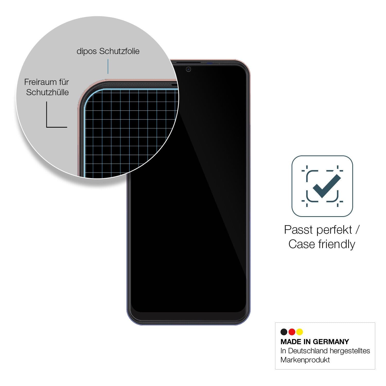 Besonders flexibler Displayschutz mit Anti-Shock-Schicht im Materialmix