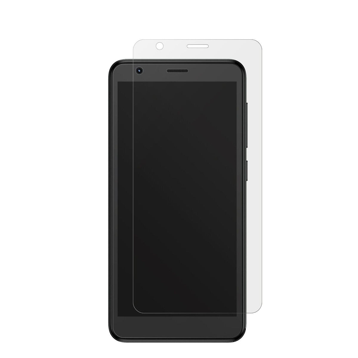 ZTEBlade A31 mit aufgebrachter dipos Displayschutzfolie, die lästige Fingerabdrücke minimiert