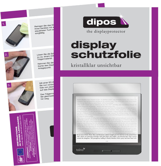 1x Schutzfolie klar für Tolino Vision 5 Display-Schutzfolie