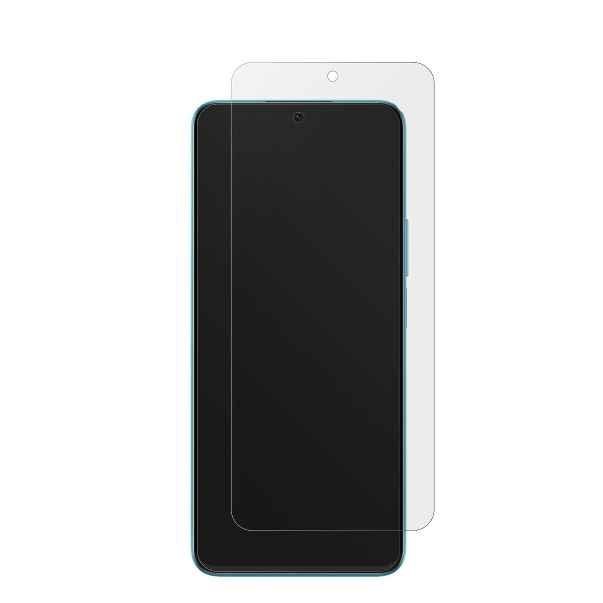 HONORX8a mit aufgebrachter dipos Displayschutzfolie, die lästige Fingerabdrücke minimiert