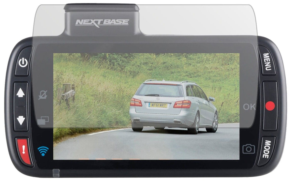 Matte Displayschutzfolie von dipos passend für Nextbase 312GW Dashcam, präziser Zuschnitt und blasenfrei montiert