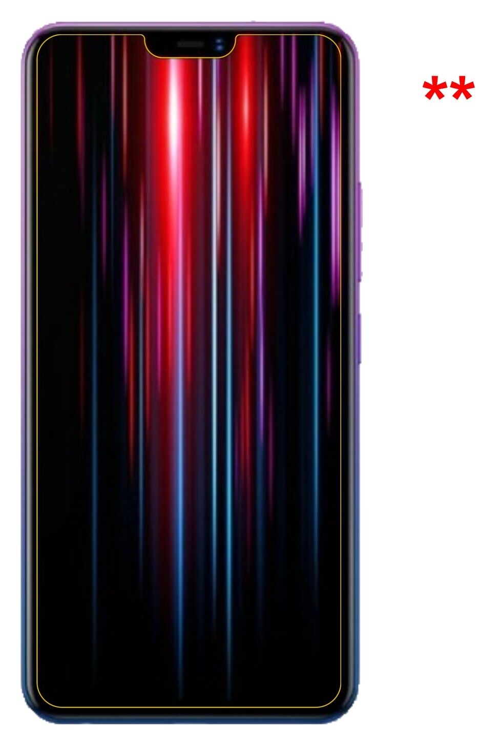 Privatsphäre-Schutz durch Sichtschutz-Folie passend zugeschnitten für Vivo Z1 Lite