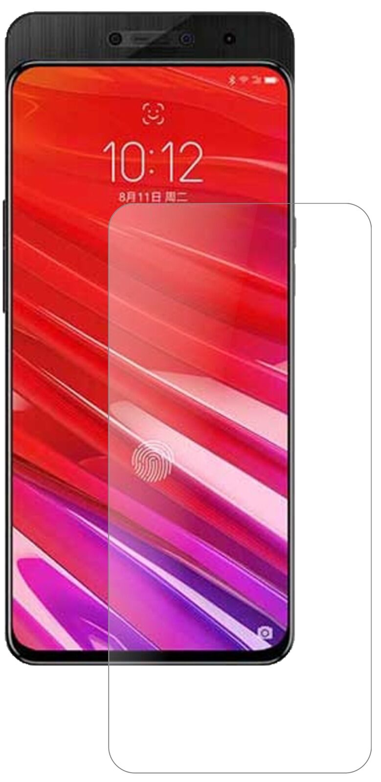 Matte Displayschutzfolie von dipos passend für Lenovo Z5 Pro GT, 9H kratzfest und blasenfrei montiert