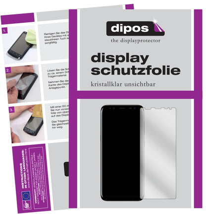 BlackviewS8 mit aufgebrachter dipos Displayschutzfolie, glasklare Darstellung ohne Einschränkungen