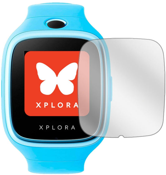 Klare Displayschutzfolie von dipos passend für XPLORA 3S, präziser Zuschnitt und blasenfrei montiert