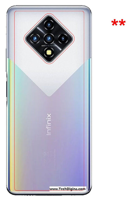 dipos Displayschutz für Infinix Zero 8 Rückseite, mattierte Oberfläche, robuste Festigkeit und perfekte Passform