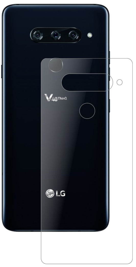 1x 9H Schutzfolie matt für LG V40 ThinQ Rückseite Panzerfolie