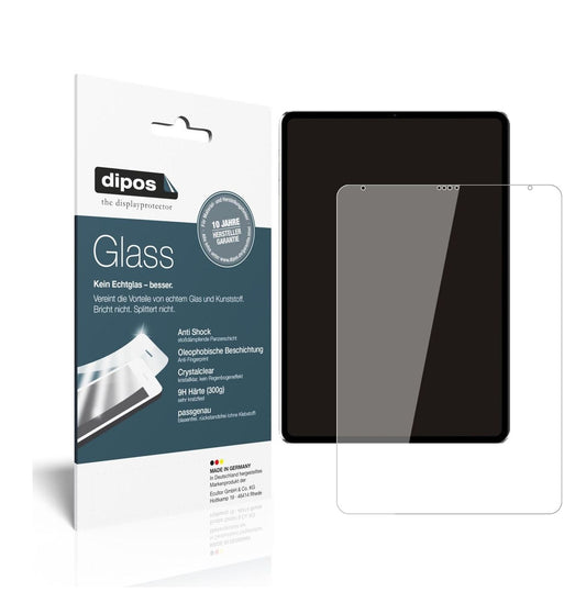 Klare Displayschutzfolie von dipos passend für Apple iPad Pro 12.9 Zoll (2021), 9H kratzfest und blasenfrei montiert