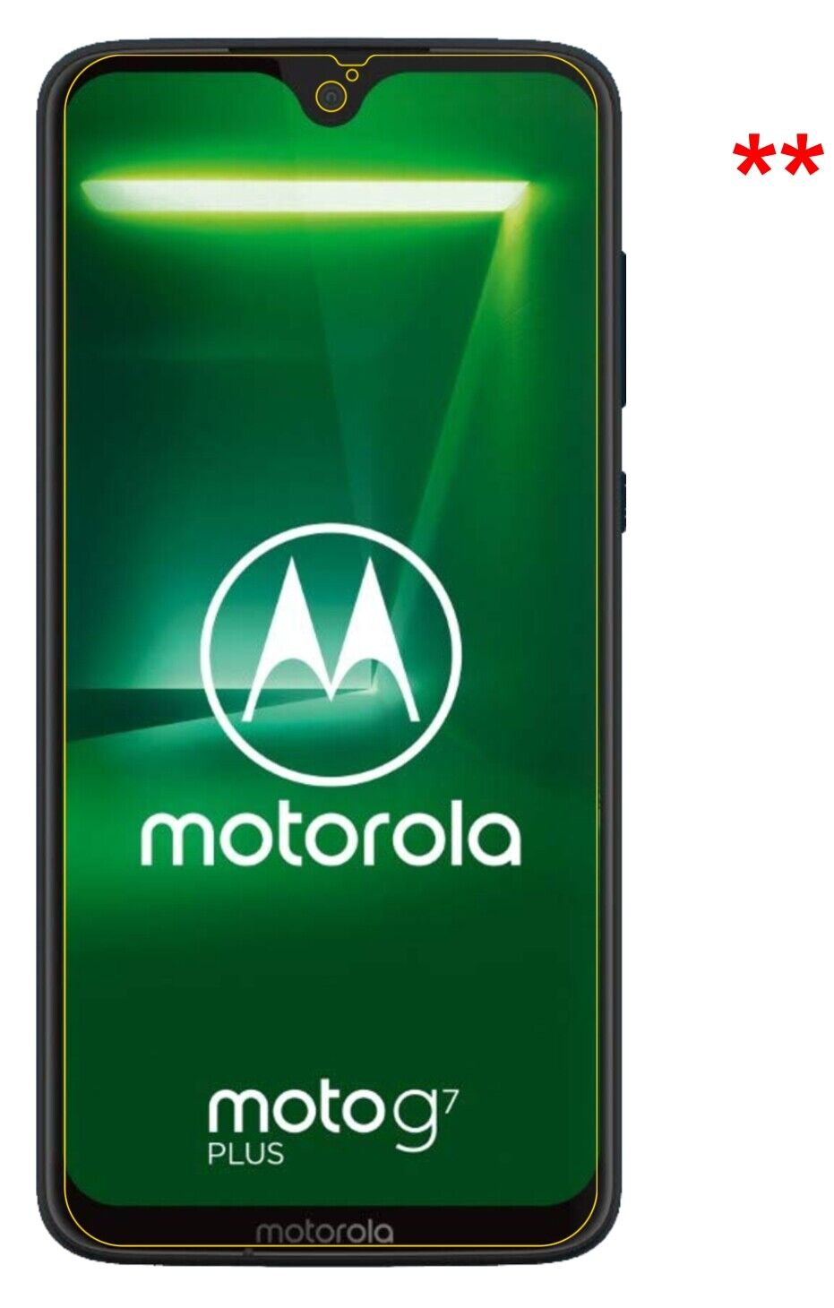 Privatsphäre-Schutz durch Sichtschutz-Folie passend zugeschnitten für Motorola Moto G7 Plus