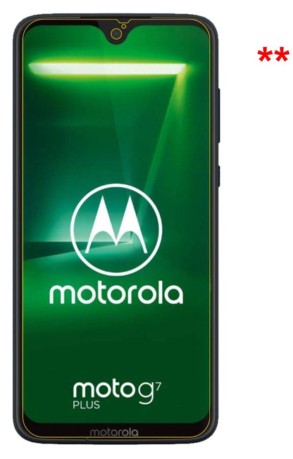 Privatsphäre-Schutz durch Sichtschutz-Folie passend zugeschnitten für Motorola Moto G7 Plus