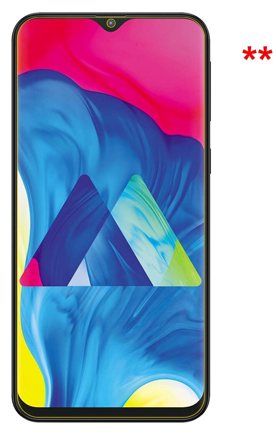 Privatsphäre-Schutz durch Sichtschutz-Folie passend zugeschnitten für Samsung Galaxy M10