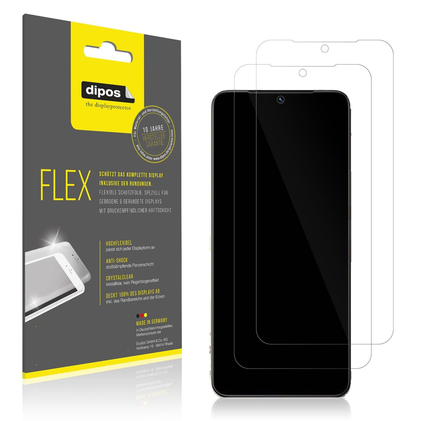 1x 3D Full Cover Schutzfolie für Vivo S15e