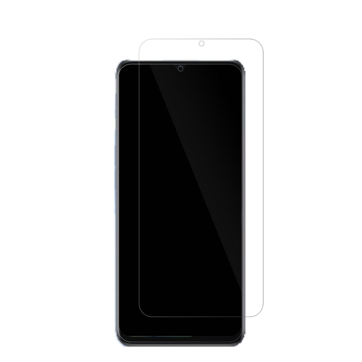 Realme10s mit aufgebrachter dipos Displayschutzfolie, glasklare Darstellung ohne Einschränkungen
