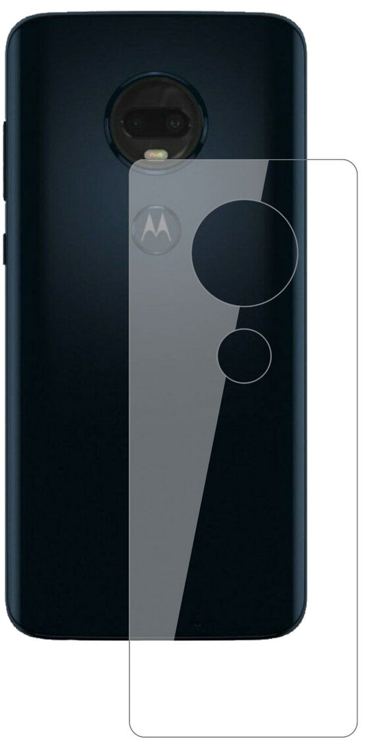 Klare Displayschutzfolie von dipos passend für Motorola Moto G7 Rückseite, 9H kratzfest und blasenfrei montiert