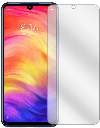 Klare Displayschutzfolie von dipos passend für Xiaomi Redmi Note 7, präziser Zuschnitt und blasenfrei montiert