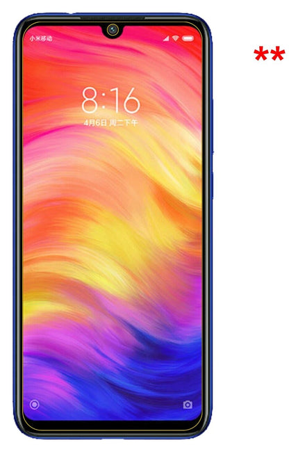 Privatsphäre-Schutz durch Sichtschutz-Folie passend zugeschnitten für Xiaomi Redmi Note 7